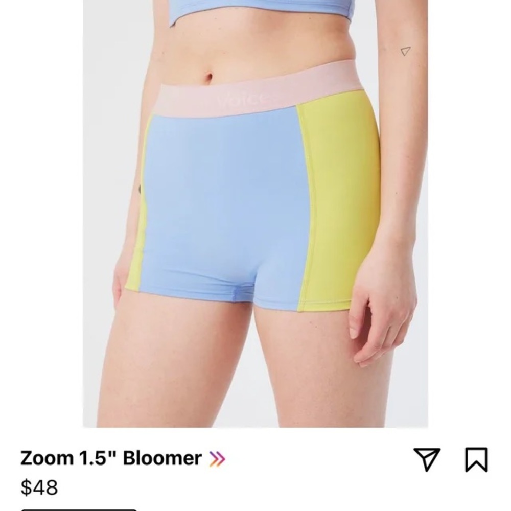 NWT Outdoor Voices small Zoom Bloomer shorts - Picture 3 of 9